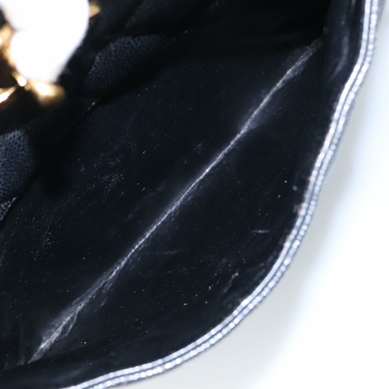 【日本直送】香奈兒 (CHANEL) Matelasse 手袋，魚子醬紋皮革，黑色，CC 標誌，正品編號 101307M-22