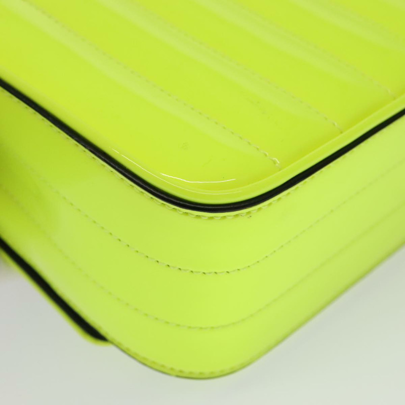 【日本直送】SAINT LAURENT 鏈條 Vicky 小號包 琺瑯黃銀色 538439 正品 101382SAM-16