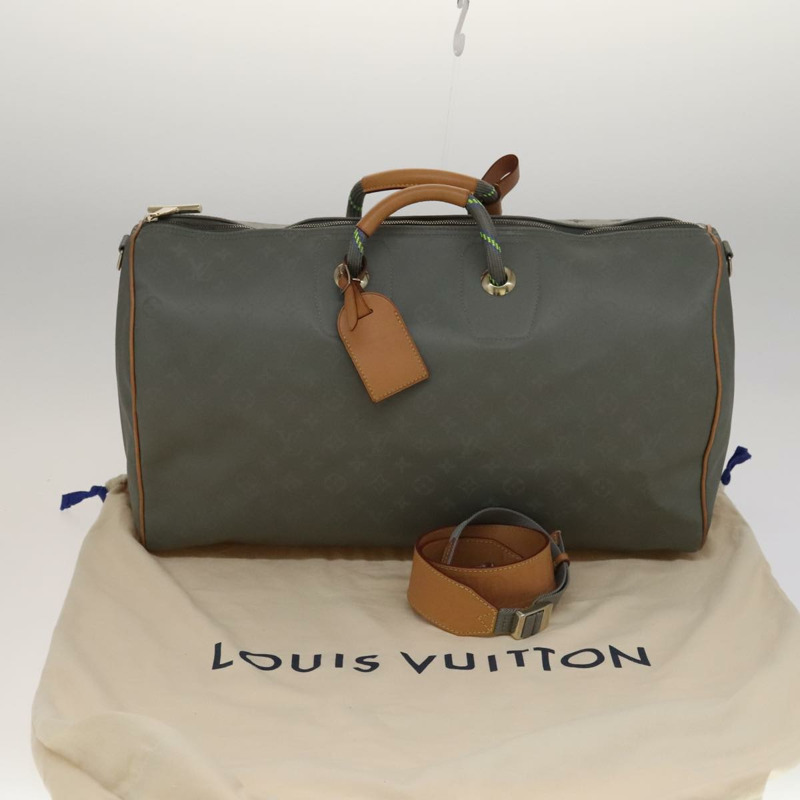 【日本直送】路易威登鈦金屬 Keepall Bandouliere 50 旅行包 銀色 M43886 LV 正品 108706SM-11
