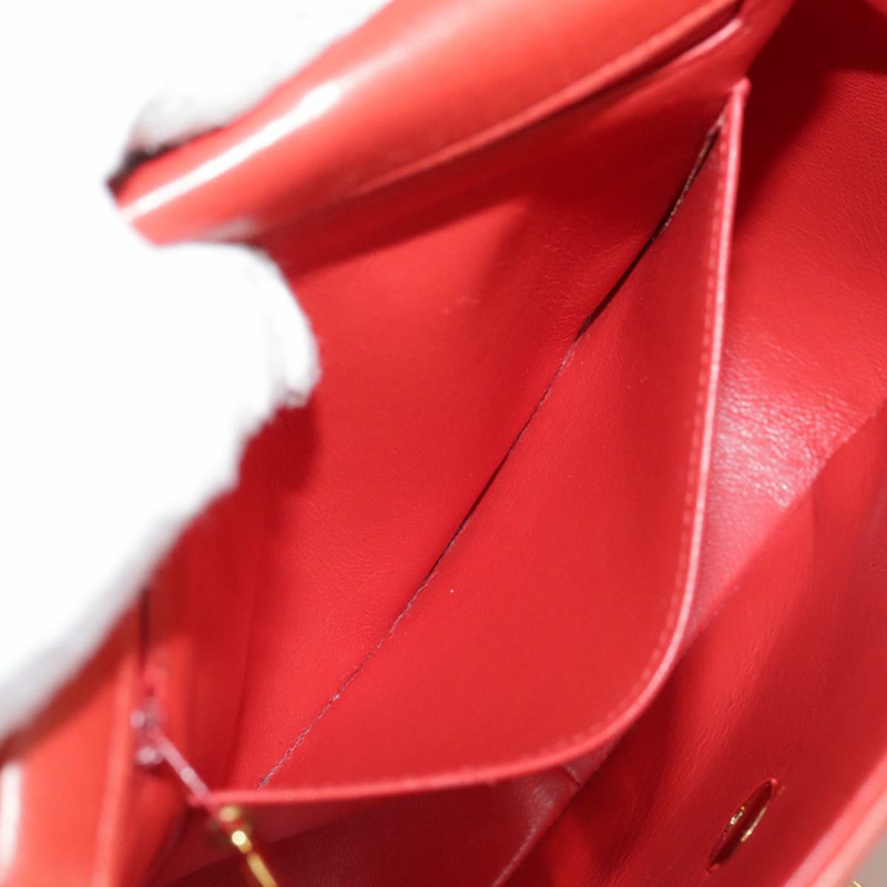 【日本直送】香奈兒 (CHANEL) 絎縫鏈條單肩包，羊皮材質，橙色金色雙C標誌，正品編號 107881SAV-25