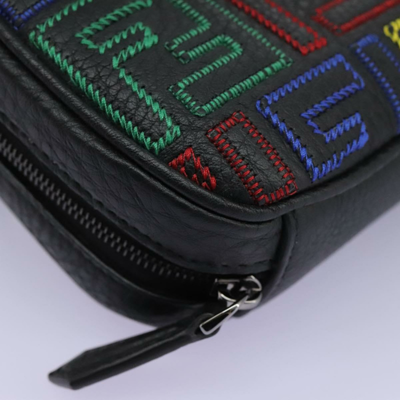 【日本直送】FENDI Zucca帆布單肩包 多色 黑色 正品 112594SAM-7