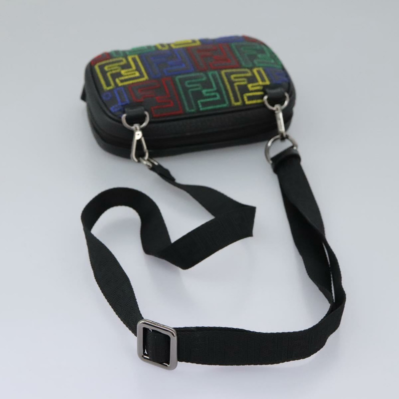 【日本直送】FENDI Zucca帆布單肩包 多色 黑色 正品 112594SAM-12