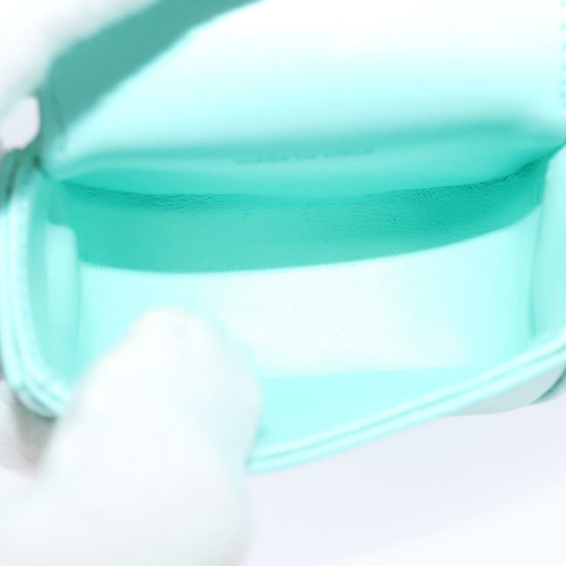 【日本直送】CELINE Triomphe Mini Claude 單肩包，淺藍色皮革，正品，貨號 114195SAV-11