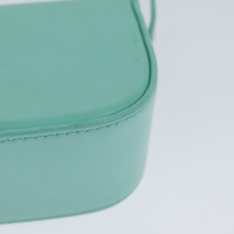 【日本直送】CELINE Triomphe Mini Claude 單肩包，淺藍色皮革，正品，貨號 114195SAV-16