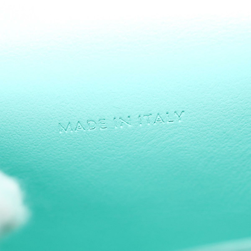 【日本直送】CELINE Triomphe Mini Claude 單肩包，淺藍色皮革，正品，貨號 114195SAV-19