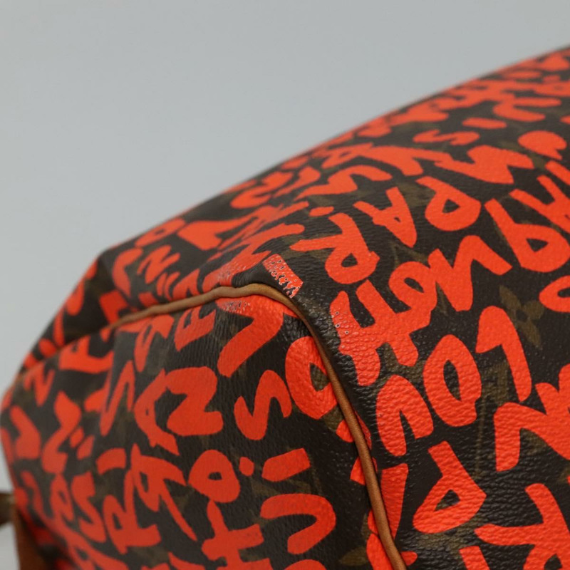 【日本直送】路易威登 Monogram Graffiti Speedy 30 手提包 橙色 M93705 LV Auth 113708M-16
