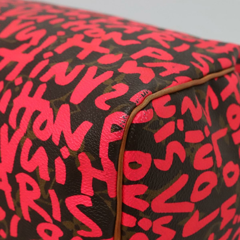 【日本直送】路易威登 Monogram Graffiti Speedy 30 手提包 粉紅色 M93704 LV 正品 110106M-7