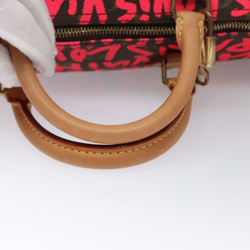 【日本直送】路易威登 Monogram Graffiti Speedy 30 手提包 粉紅色 M93704 LV 正品 115047V-6