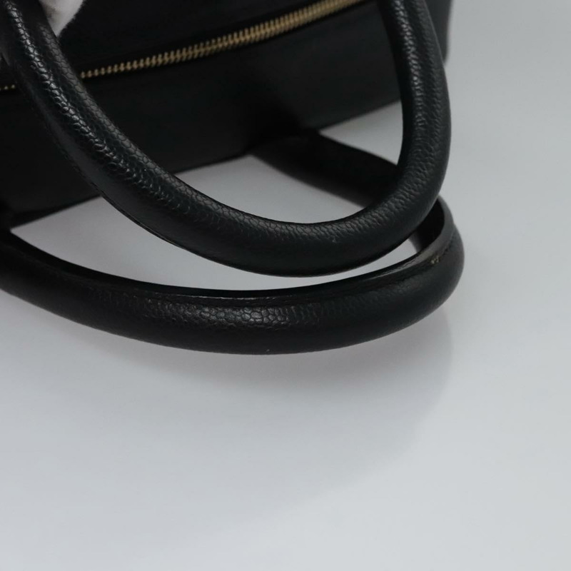 【日本直送】香奈兒 (CHANEL) Matelasse 手袋，魚子醬紋皮革，黑色，金色雙C標誌，正品 BA451SAM-7