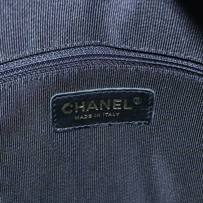 【日本直送】香奈兒 (CHANEL) Matelasse 手袋，魚子醬紋皮革，黑色，金色雙C標誌，正品 BA451SAM-17