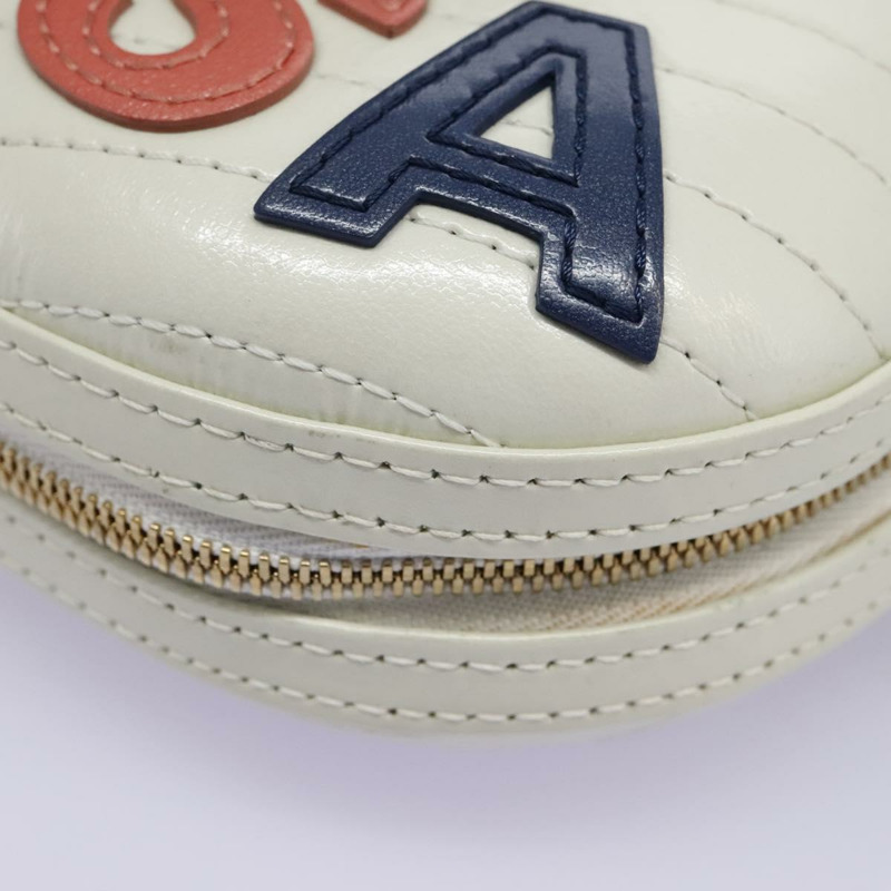 【日本直送】香奈兒 V 字縫線 LA PAUSA 鏈條單肩包 白色皮革 CC 正品 bs23014SAV-7