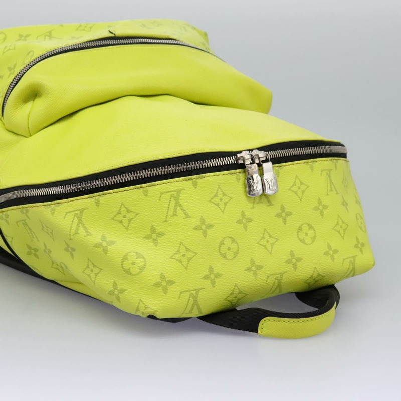 【日本直送】路易威登 Taigalama Discovery 雙肩包 黃色 M30228 LV Auth IN055V-6