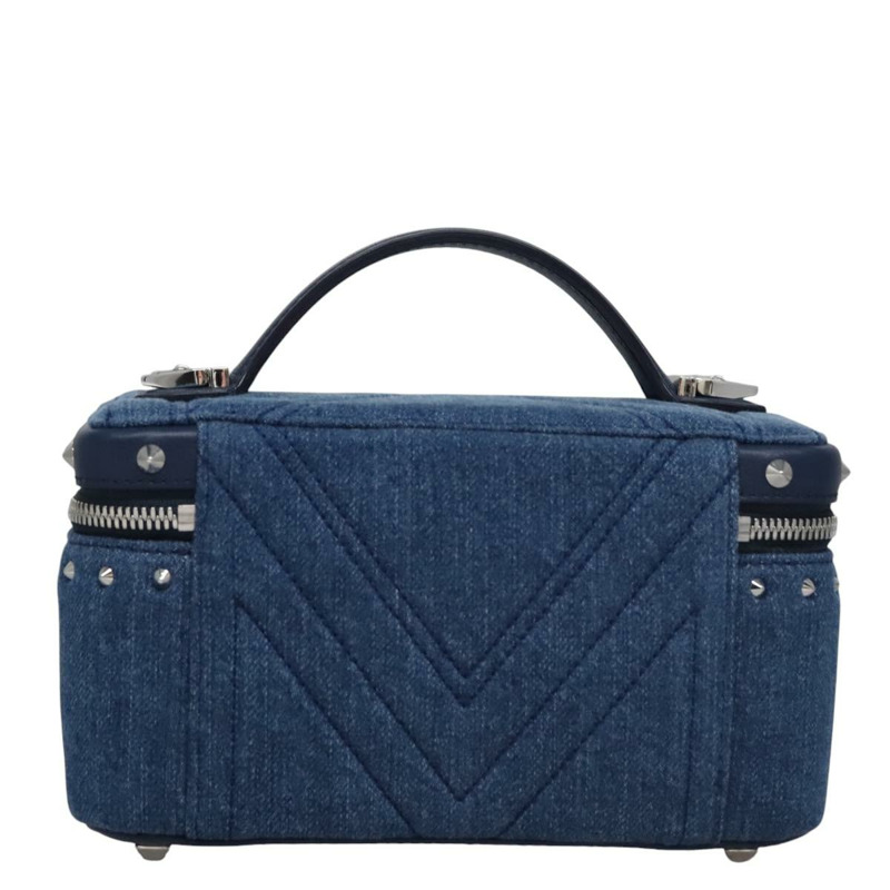 【日本直送】MCM Vanity Pouch Denim 2way Blue Auth BD970V-1