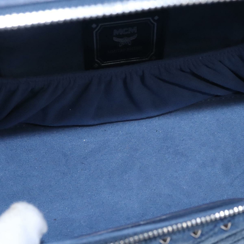 【日本直送】MCM Vanity Pouch Denim 2way Blue Auth BD970V-9