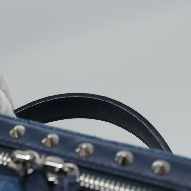 【日本直送】MCM Vanity Pouch Denim 2way Blue Auth BD970V-13