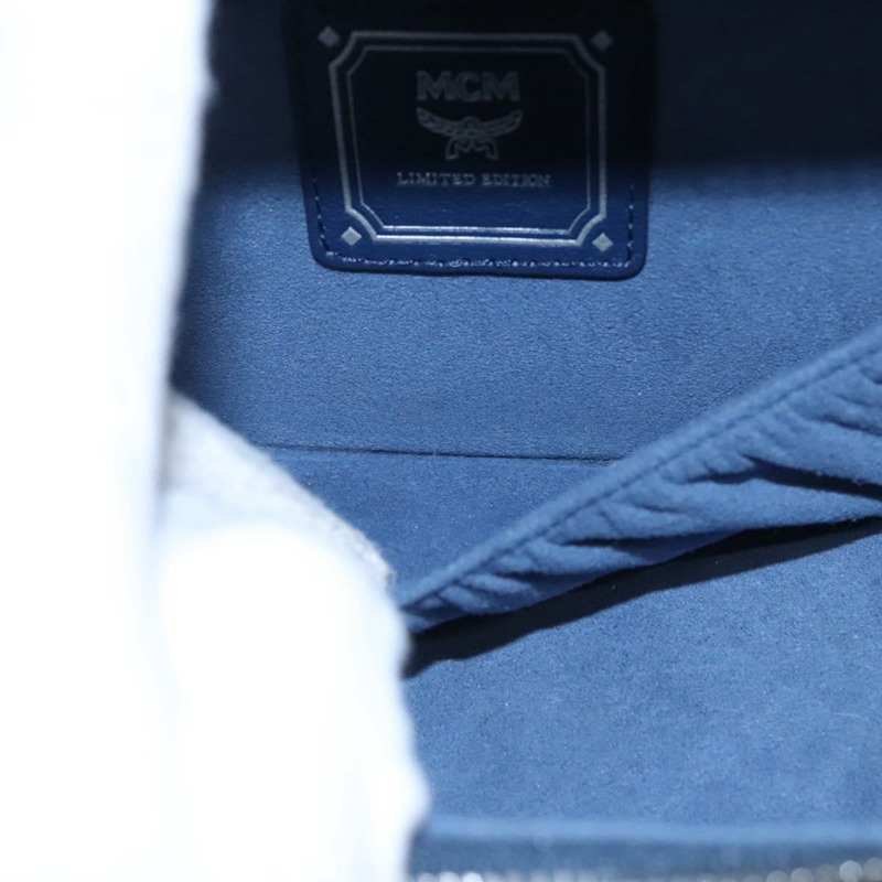 【日本直送】MCM Vanity Pouch Denim 2way Blue Auth BD970V-21