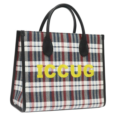 GUCCI 帆布皮革手提包 白色 黑色 銀色 659983 正品 MY189V