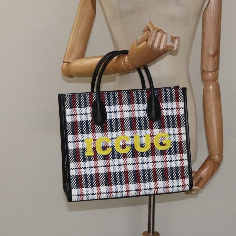【日本直送】GUCCI 帆布皮革手提包 白色 黑色 銀色 659983 正品 MY189V-21