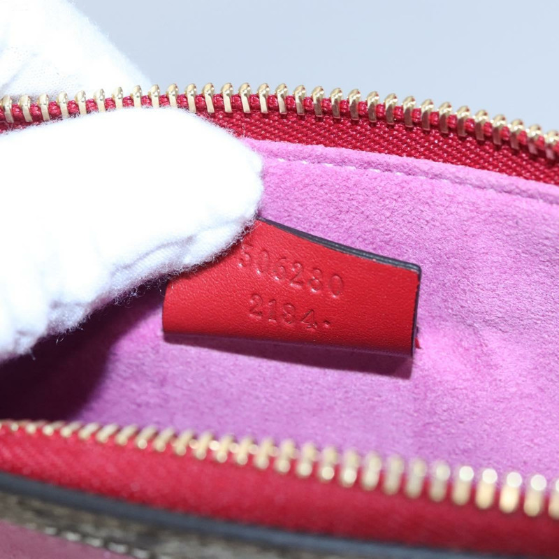 【日本直送】GUCCI GG Supreme BODCO 手拿包 PVC 米色金色 506280 正品 ac3672V-10