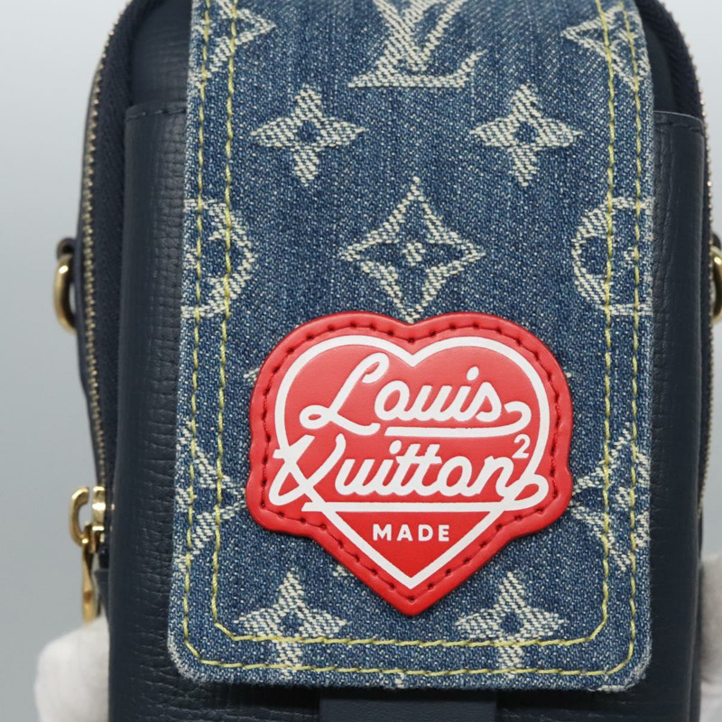 【日本直送】路易威登 LV 方形雙手機包 藍色 M81060 LV 正品 EC603SM-7