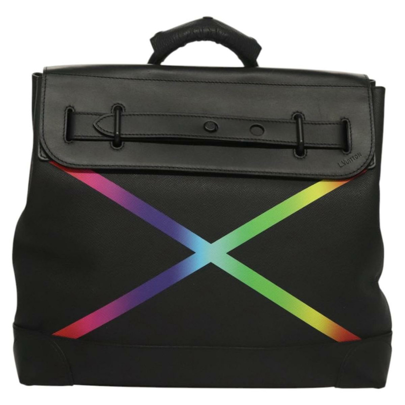 【日本直送】路易威登 Taiga Steamer PM 手提包 黑色 M30339 LV 正品 EC951SM-12