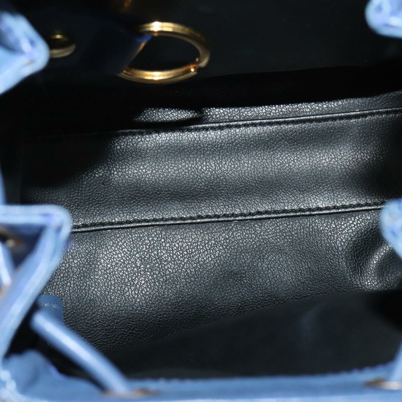 【日本直送】Christian Dior 藍色真皮雙肩包 正品 BA875SAV-10