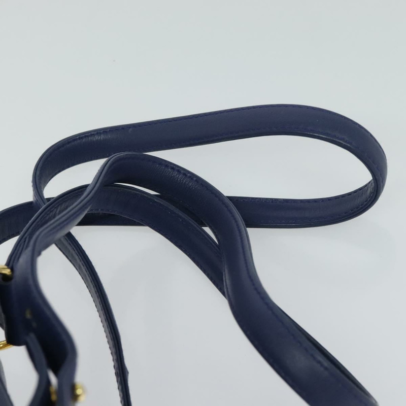 【日本直送】Christian Dior 藍色真皮雙肩包 正品 BA875SAV-13