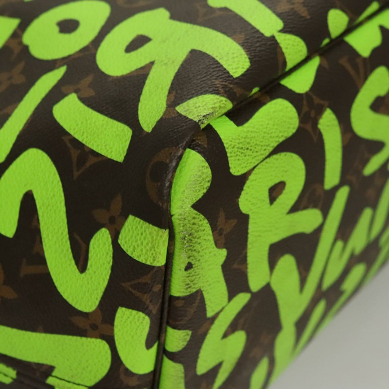 【日本直送】路易威登 Monogram Graffiti Neverfull GM 手提包 綠色 M93703 正品 116016M-19