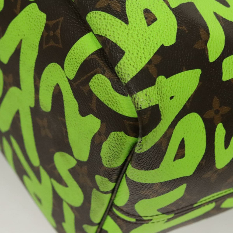 【日本直送】路易威登 Monogram Graffiti Neverfull GM 手提包 綠色 M93703 正品 116016M-22