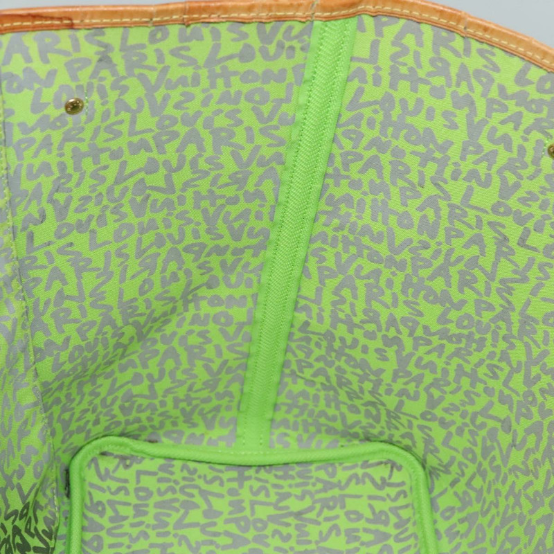 【日本直送】路易威登 Monogram Graffiti Neverfull GM 手提包 綠色 M93703 正品 116016M-25