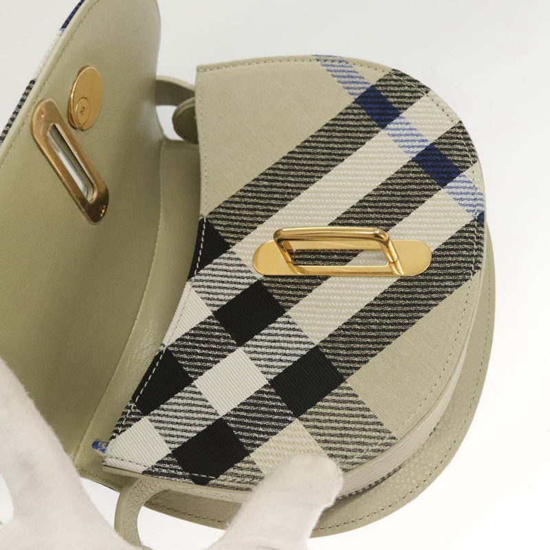 【日本直送】BURBERRY Nova 格紋背包背包 灰色 正品 MY484V-17