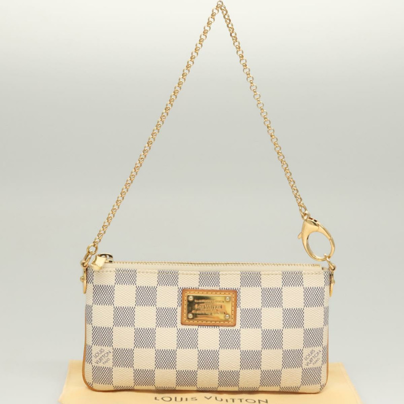 【日本直送】路易威登 Damier Azur Pochette Mira MM 配件包 N60027 LV Auth MY486V-11