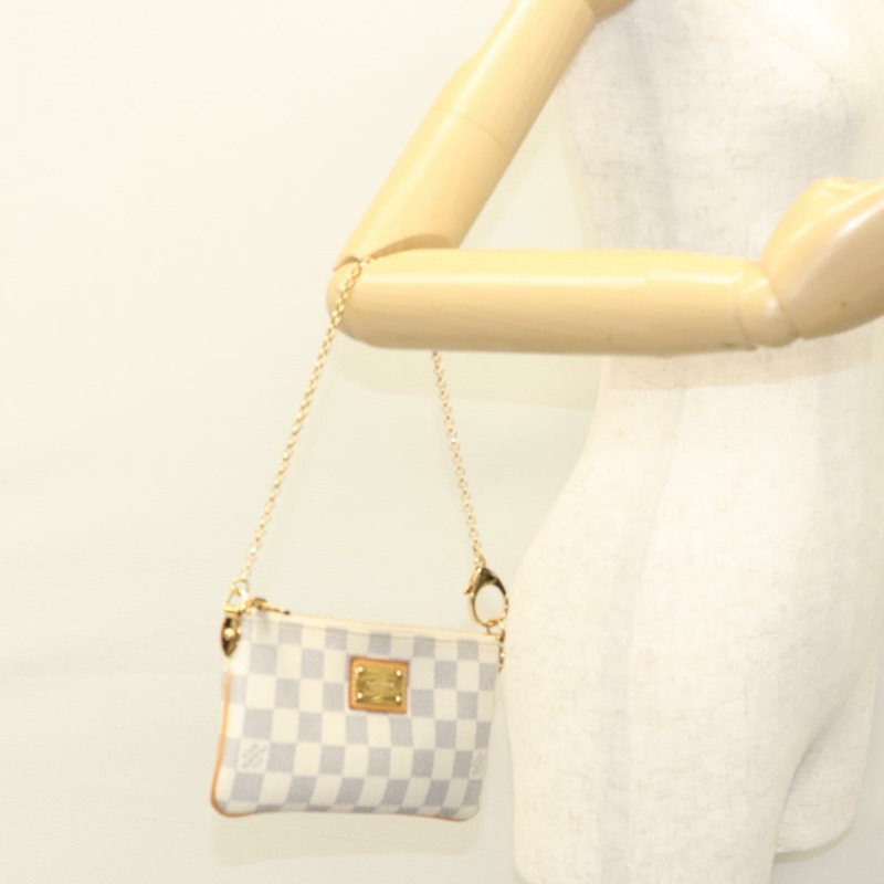 【日本直送】路易威登 Damier Azur Pochette Mira MM 配件包 N60027 LV Auth MY486V-23