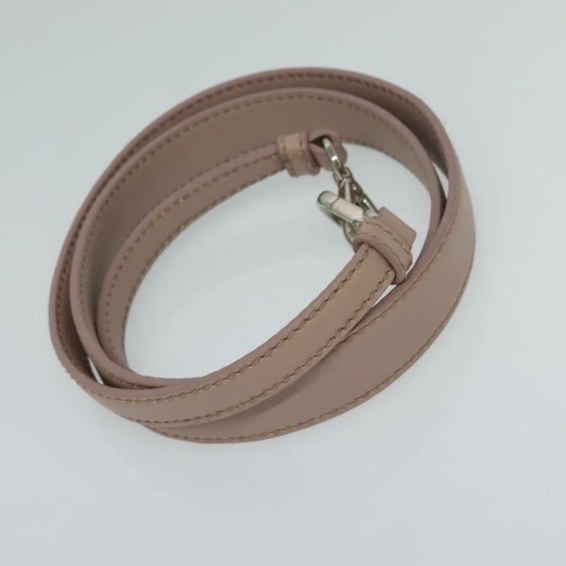 【日本直送】Miu Miu 手提包 皮革 兩用 粉紅色 銀色 正品 sw284V-25