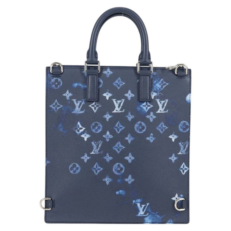 【日本直送】路易威登 (LOUIS VUITTON) 水彩 Sac Plat 斜背包 藍色 M57843 LV Auth bs26245SM-1