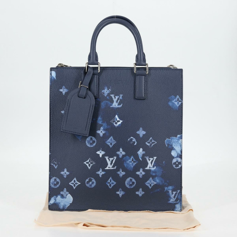 【日本直送】路易威登 (LOUIS VUITTON) 水彩 Sac Plat 斜背包 藍色 M57843 LV Auth bs26245SM-11