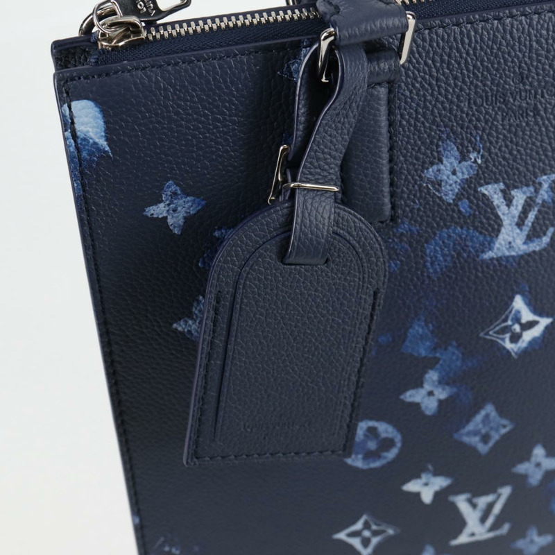 【日本直送】路易威登 (LOUIS VUITTON) 水彩 Sac Plat 斜背包 藍色 M57843 LV Auth bs26245SM-17
