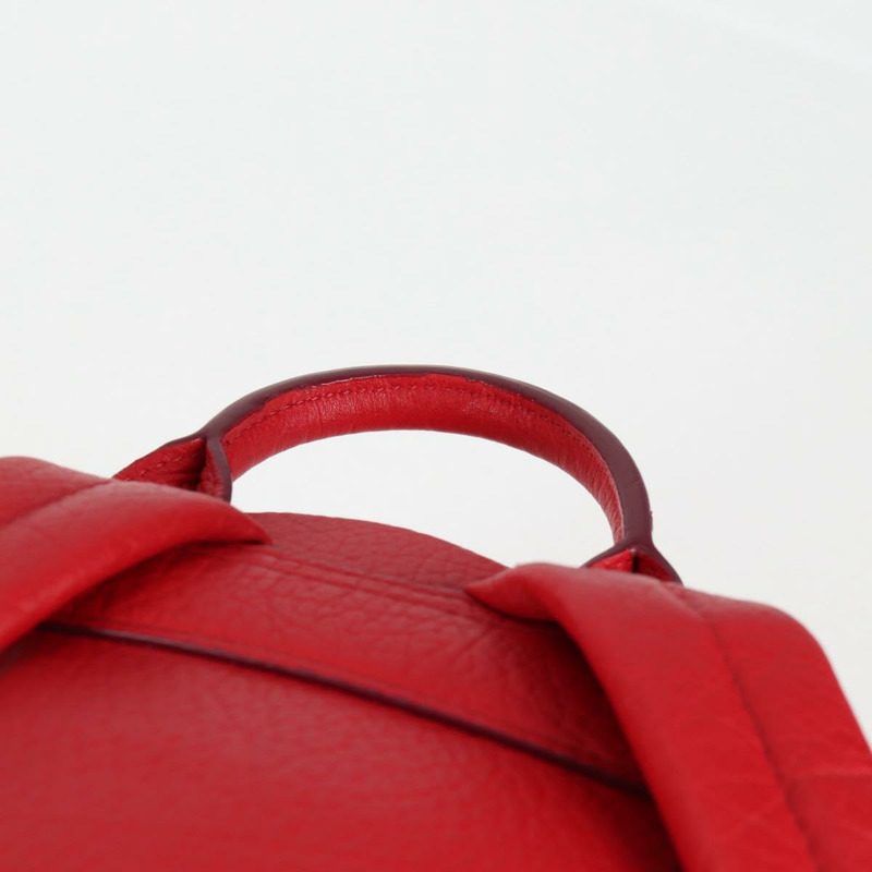 【日本直送】MCM Logoogram Vicetos 鉚釘雙肩包 皮革 紅色 金色 正品 126799V-7