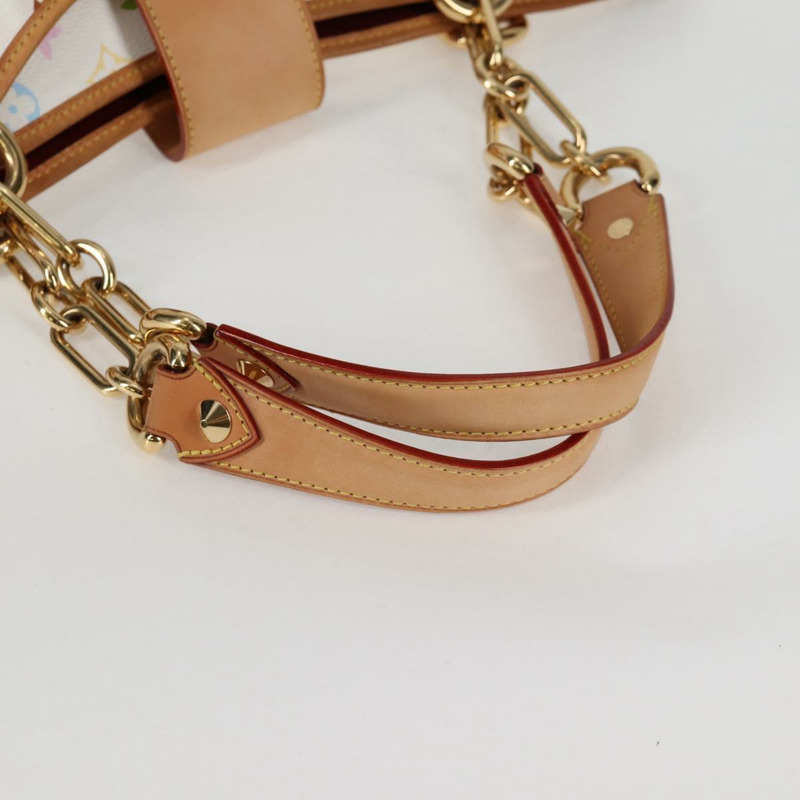 【日本直送】路易威登 Monogram Multicolor Annie MM 手提包 白色 M40307 LV 正品 120602SAV-6