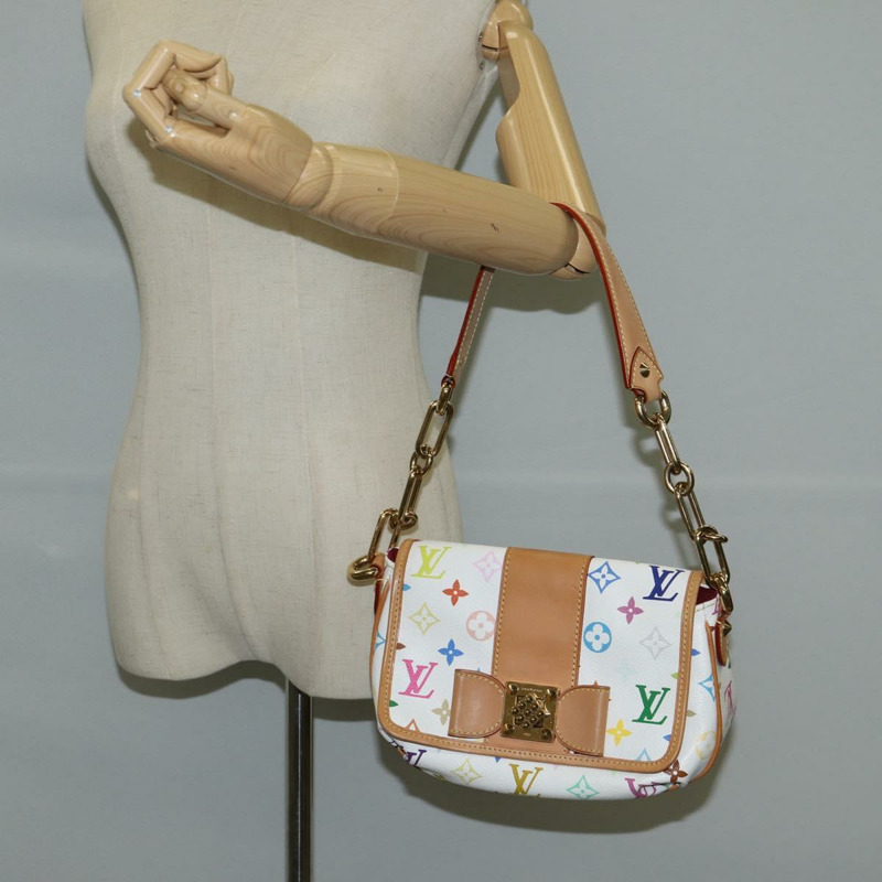 【日本直送】路易威登 Monogram Multicolor Patty 肩包 白色 M40305 正品 120598SAV-22