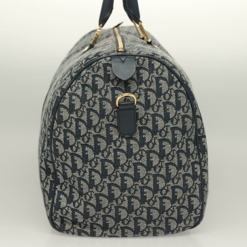 【日本直送】Christian Dior Trotter帆布波士頓包 2way Navy Gold Auth BD2104SAV-2