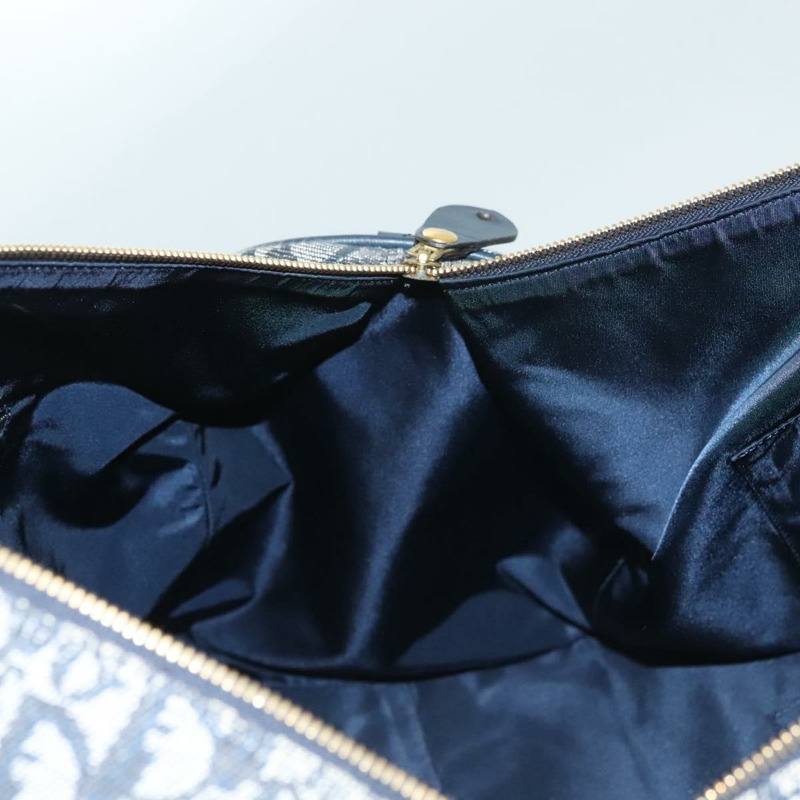 【日本直送】Christian Dior Trotter帆布波士頓包 2way Navy Gold Auth BD2104SAV-19