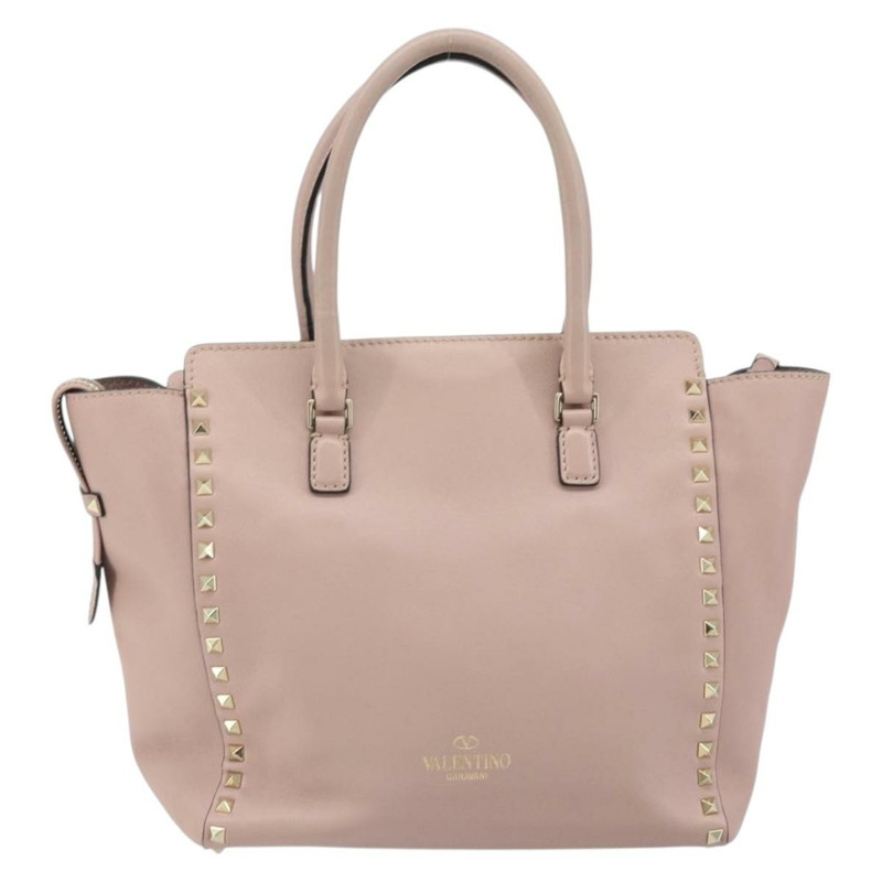 【日本直送】VALENTINO 皮革手提包 兩用 粉金配色 正品 BA10420-1