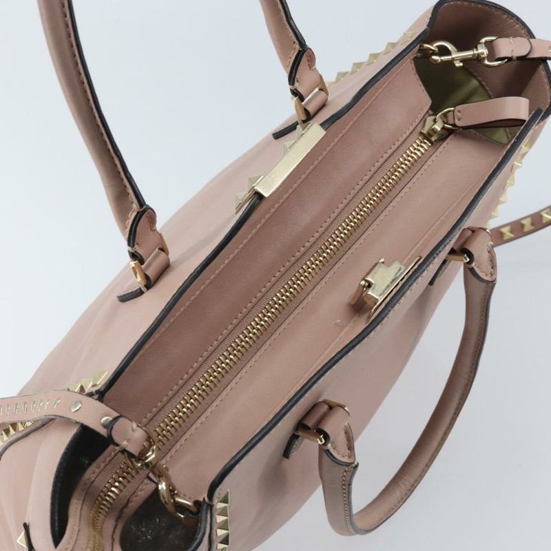 【日本直送】VALENTINO 皮革手提包 兩用 粉金配色 正品 BA10420-9