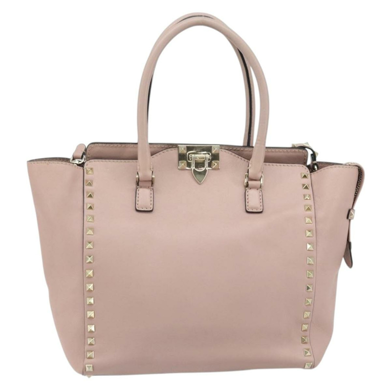 【日本直送】VALENTINO 皮革手提包 兩用 粉金配色 正品 BA10420-12