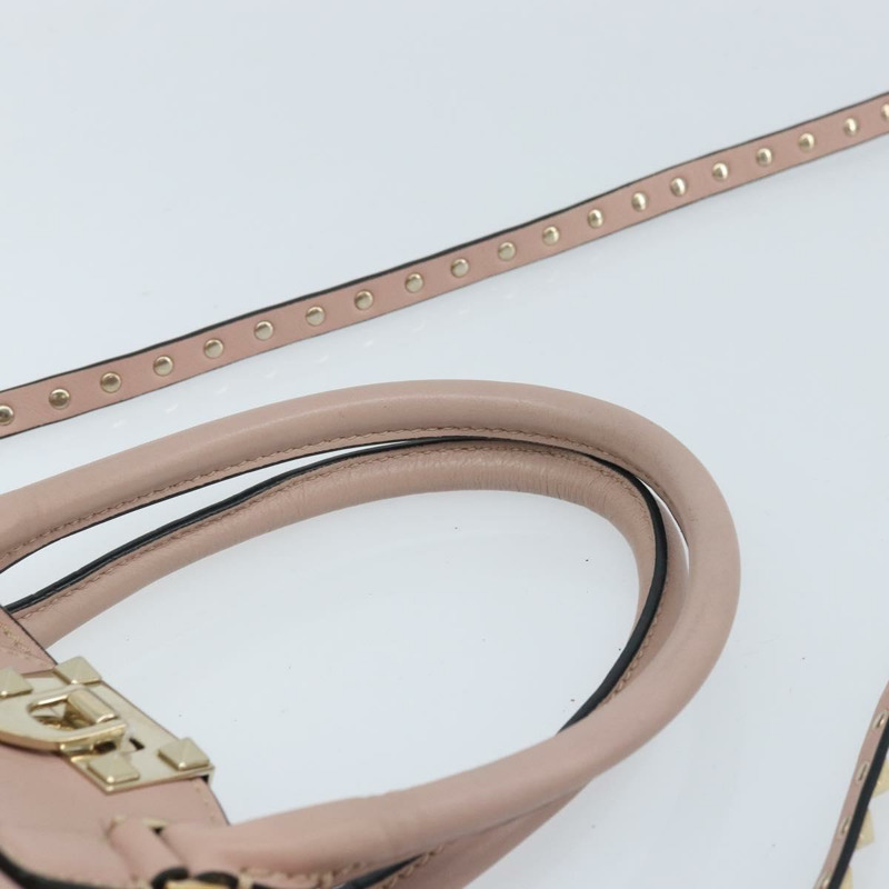 【日本直送】VALENTINO 皮革手提包 兩用 粉金配色 正品 BA10420-13