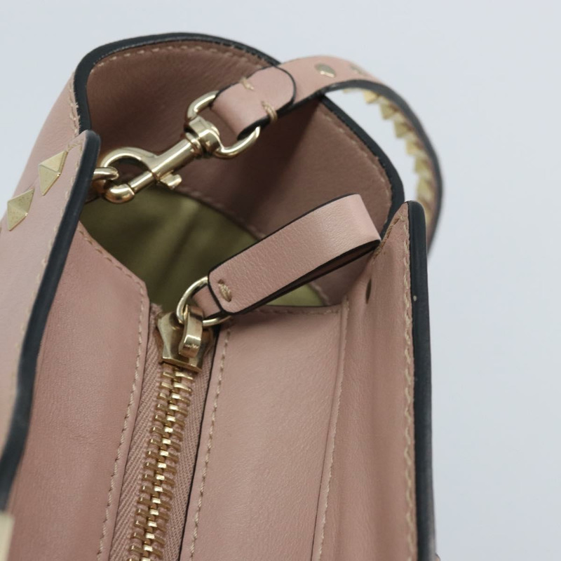 【日本直送】VALENTINO 皮革手提包 兩用 粉金配色 正品 BA10420-19