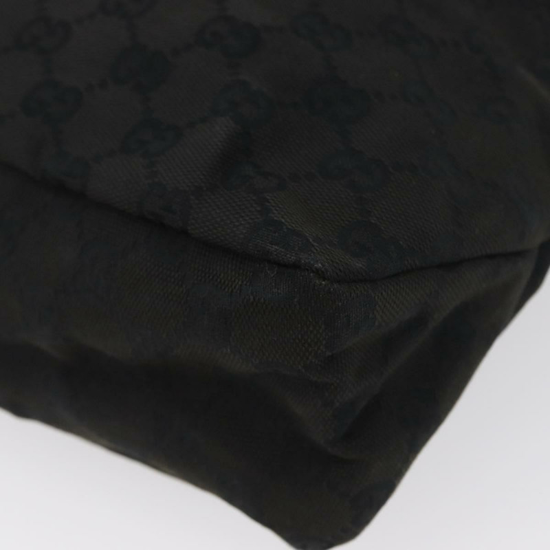 【日本直送】GUCCI GG帆布肩背包 黑色 銀色 115867 正品 171791A-8