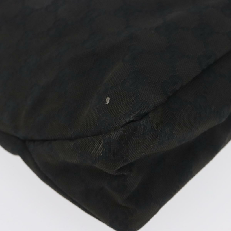 【日本直送】GUCCI GG帆布肩背包 黑色 銀色 115867 正品 171791A-13