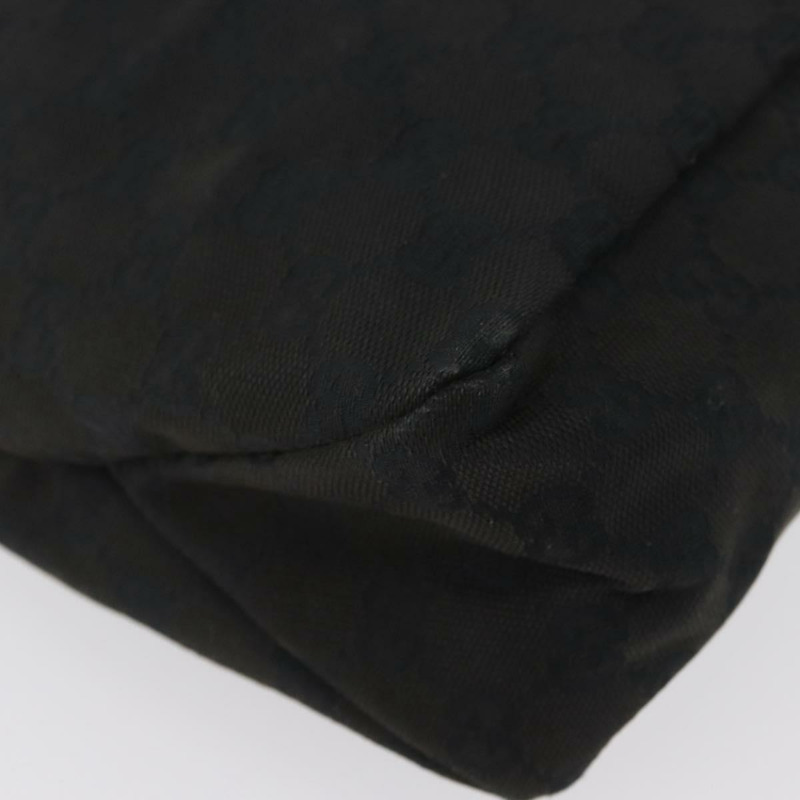 【日本直送】GUCCI GG帆布肩背包 黑色 銀色 115867 正品 171791A-15